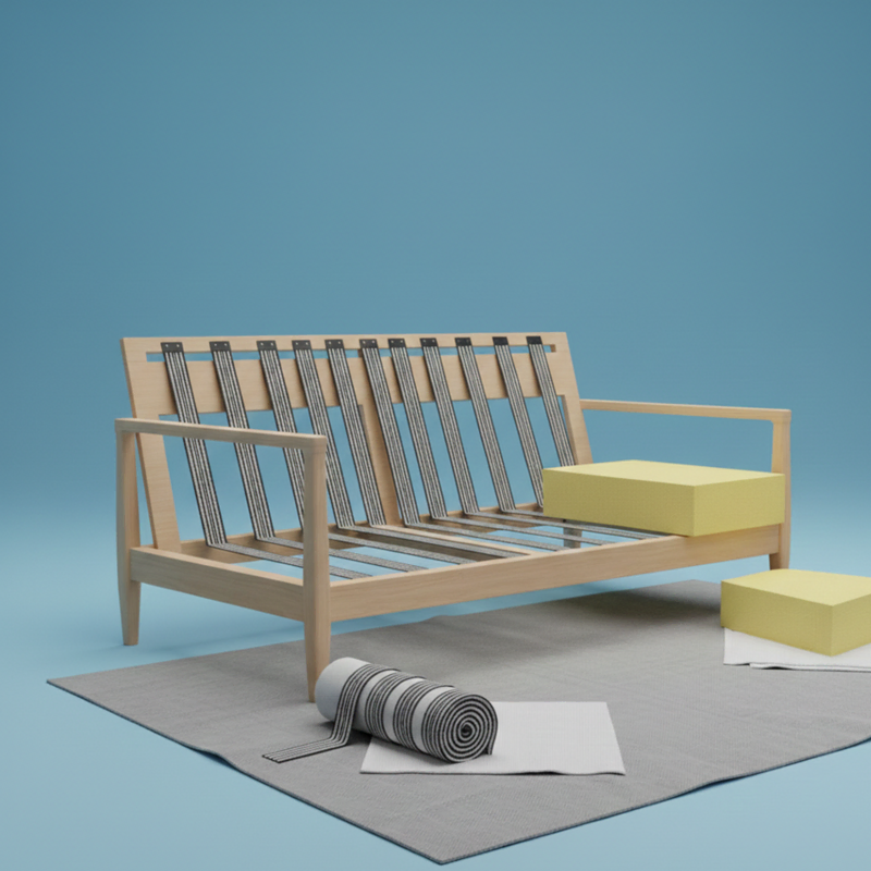 Sofa foam and webbing replacement in Tbilisi